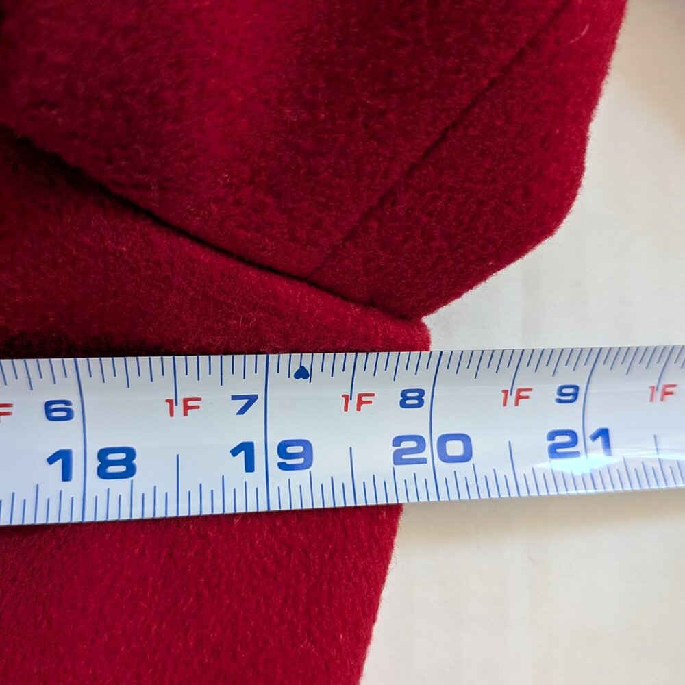 L.L. Bean Vintage Wool & Cashmere Coat Bright Red Size 12 Petite - Picture 6 of 8
